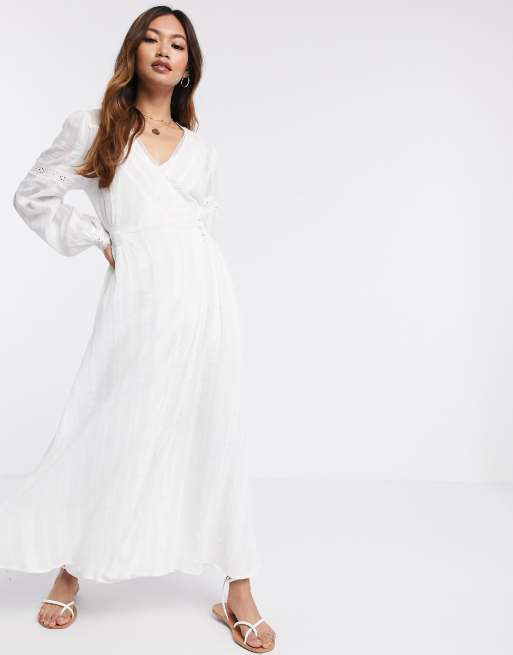 Asos white 2025 long dress