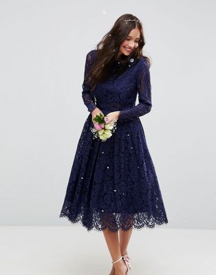 midi prom dress with sleeves