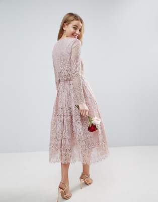 asos long sleeve evening dresses