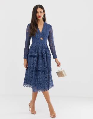 asos long sleeve evening dresses