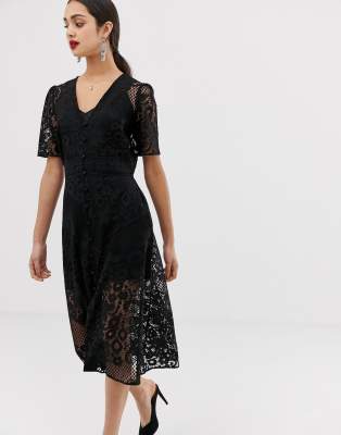 asos design lace dress