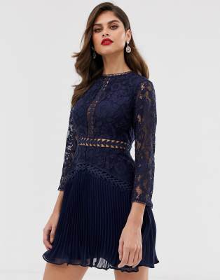 asos lace mini dress