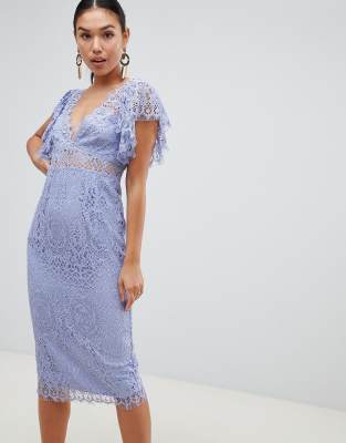 dusty blue dress asos