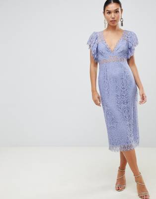asos design lace dress