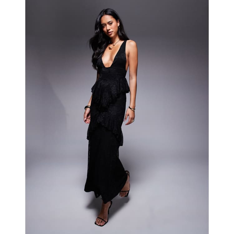 asos black lace dress BUY £40 ASOS Design Black Broderie Dress