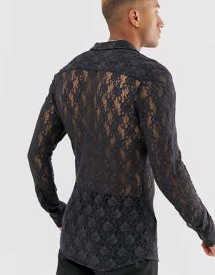 asos lace shirt