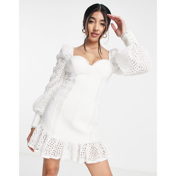 ASOS DESIGN mini dress with wire cupped bra