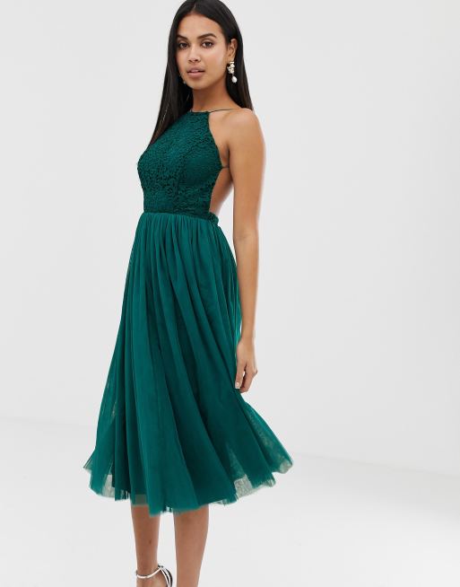 Asos midi tulle outlet dress