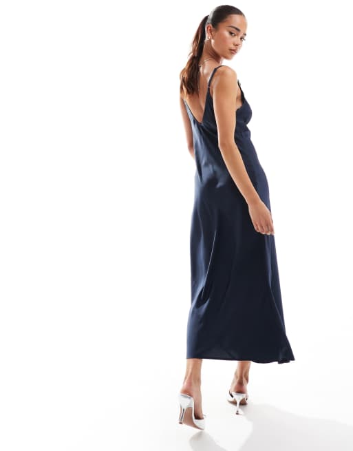 express blue slip dress The Slip Dress Blue  Buzzoms