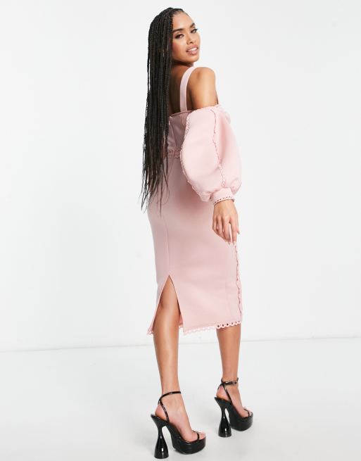 Asos pale pink clearance dress