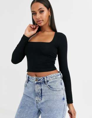 square neck top asos