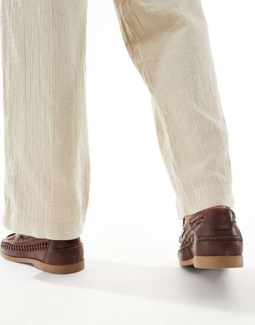 Linen boat shoes shop