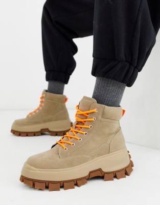 asos design lace up boots