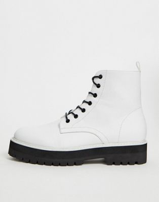 white boots lace up