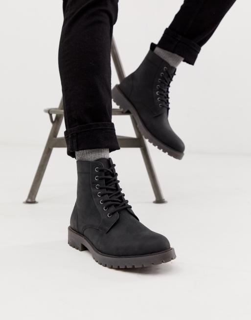 Chunky sole shop lace up boots