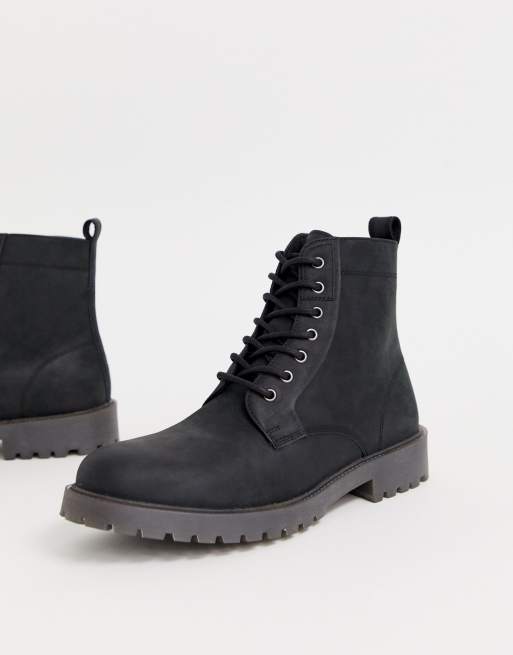 Asos design lace hot sale up boots