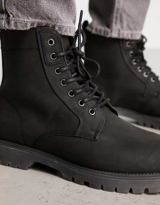 Asos design raider outlet chunky lace up boots