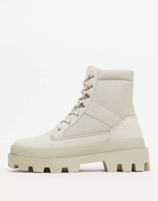 asos design coconut chunky platform knee boots