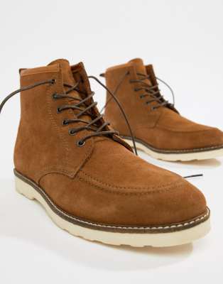 tan shoes with white sole