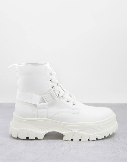 Asos store white booties