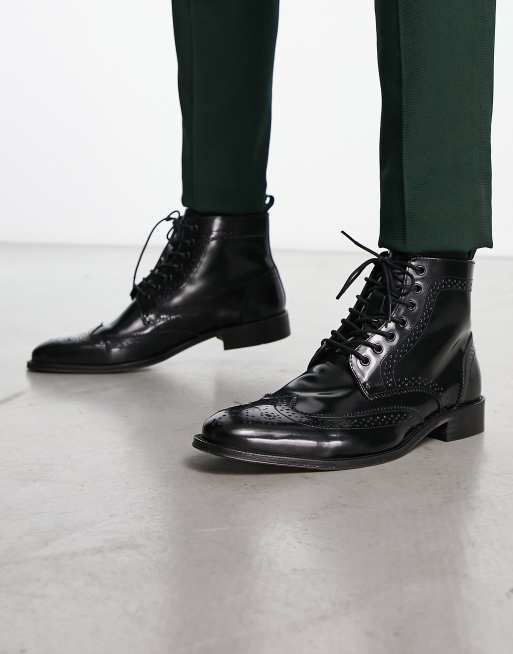 Asos mens brogue boots online