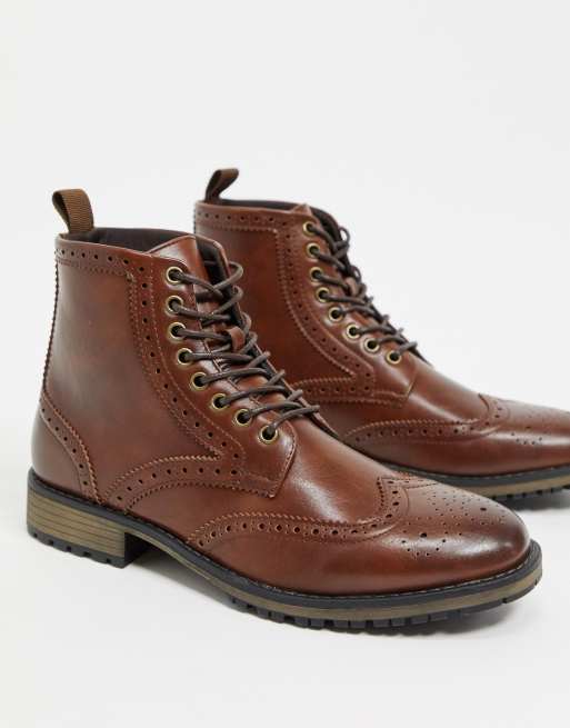 Asos mens brogue outlet boots