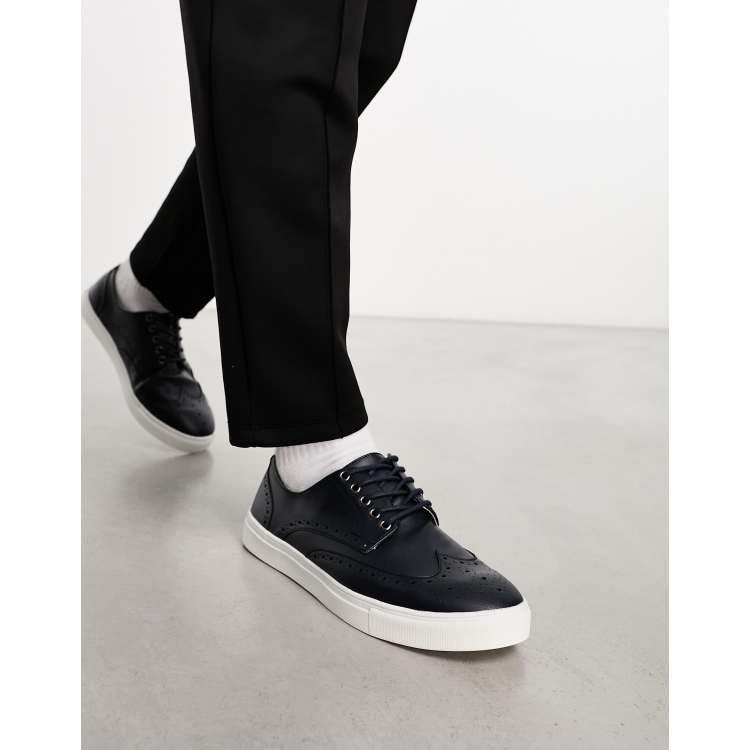 Asos design cheap brogue shoes