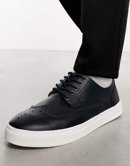 Asos design brogue sales shoes