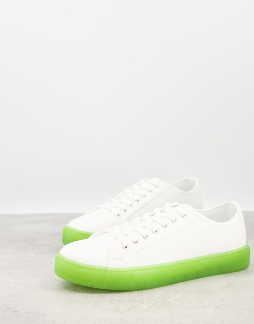 Asos sneaker best sale white green 2019