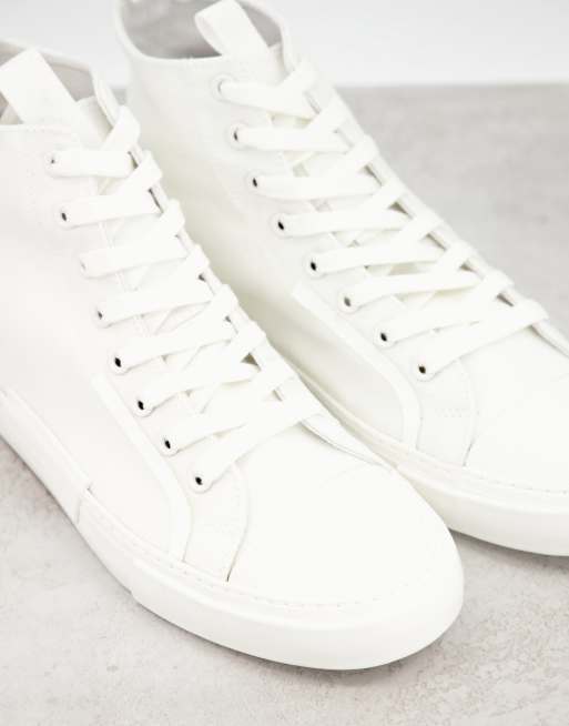 Asos design sneakers in white canvas on sale