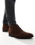 [ASOS DESIGN] ASOS DESIGN lace up chukka boots in brown 39 BROWN