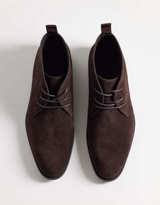 ASOS DESIGN lace up chukka boots in brown, 2 of 4