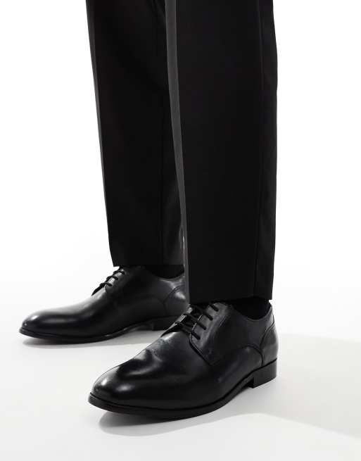 Asos black leather shoes hot sale