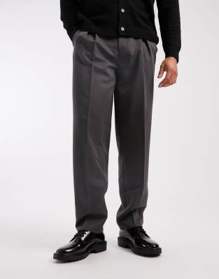 Asos Design Lace Up Derby Shoes In Animal Print