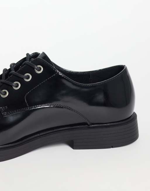ASOS DESIGN lace up derby shoes in black, 4 of 4