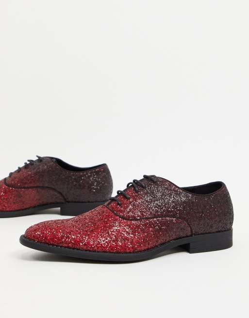 Mens red sequin on sale shoes