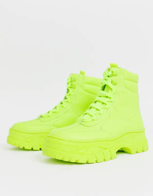 neon green shoes mens