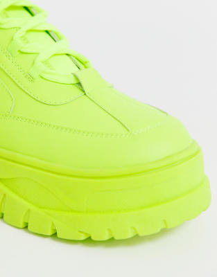 asos lime green shoes