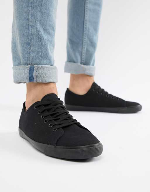 Asos hot sale black plimsolls