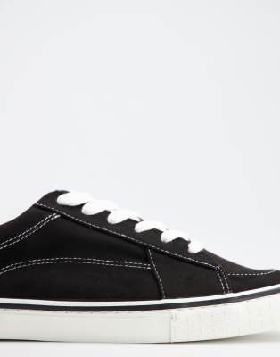 asos black plimsolls