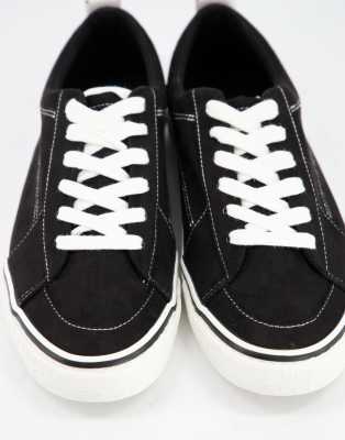 asos black plimsolls