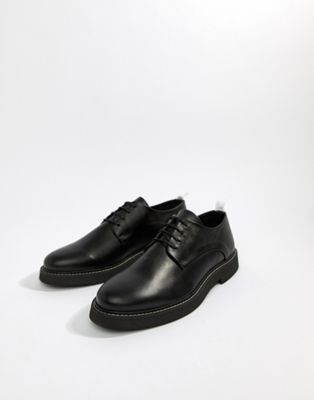 ASOS DESIGN lace up shoes in black 