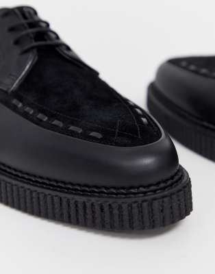 asos black leather shoes