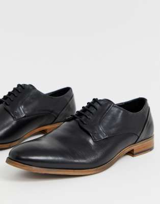 black formal shoes with laces