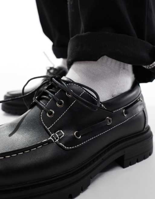 ASOS DESIGN lace up shoes in black, 2 of 4