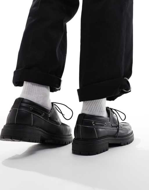 ASOS DESIGN lace up shoes in black, 4 of 4