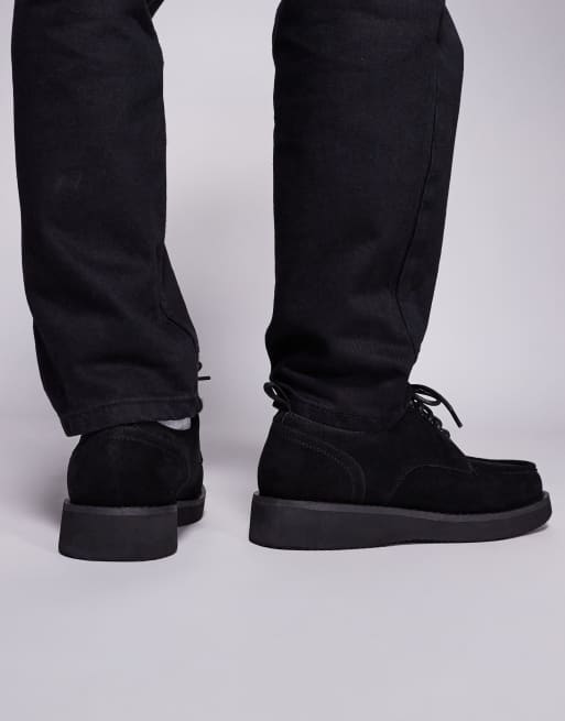 Asos black fashion suede shoes