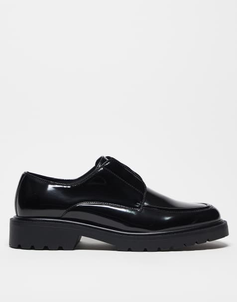 ASOS DESIGN lace up shoes in black - view 1