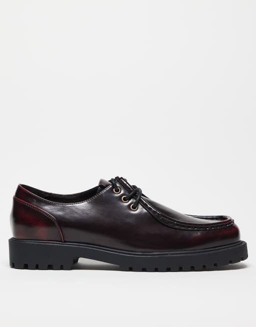 ASOS DESIGN lace-up shoes in brown