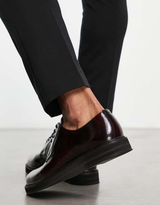 Asos cheap burgundy shoes